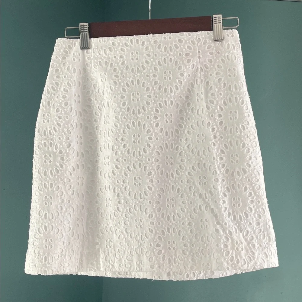 Lilly Pulitzer White Eyelet Mini Skirt - Picture 1 of 3